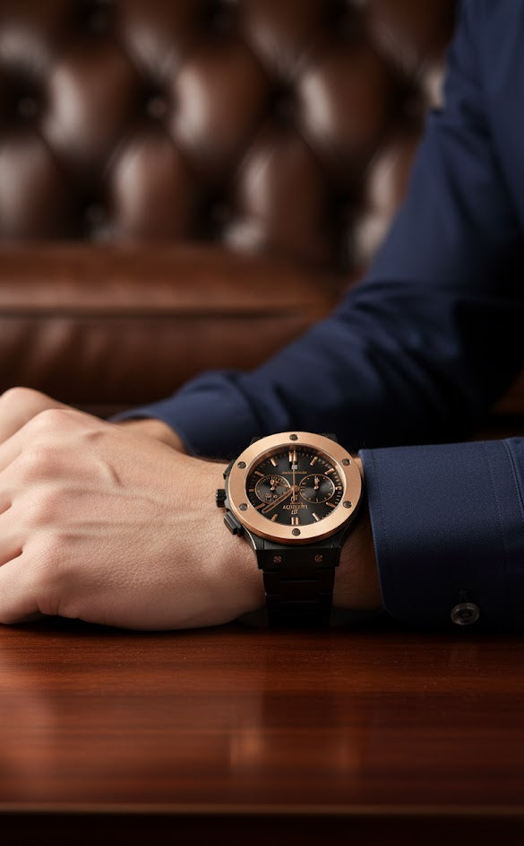 Watches - ChainWatch Black-Gold - CW#1