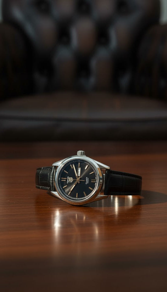 Leather Watches - Black - LW#1