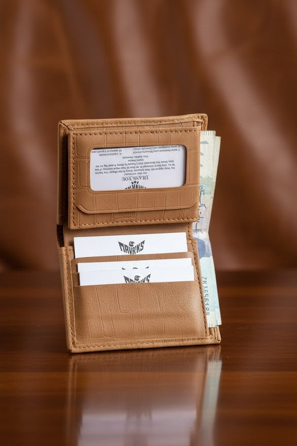 Gift / Combo Box - Soft Leather Wallet with Wrist Watch (Matching Color)