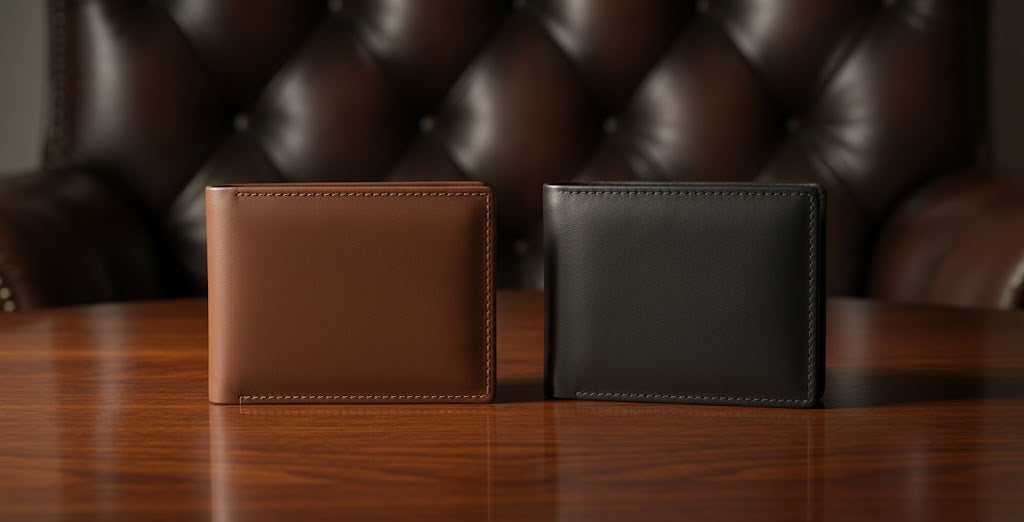 Leather Wallets - Three-Flap Black - TFLW#3