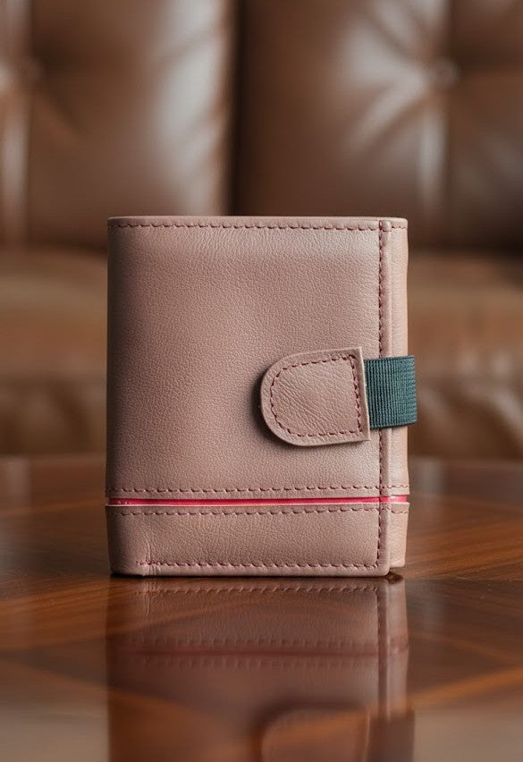 Gift / Combo Box - Soft Leather Wallet with Wrist Watch (Matching Color)