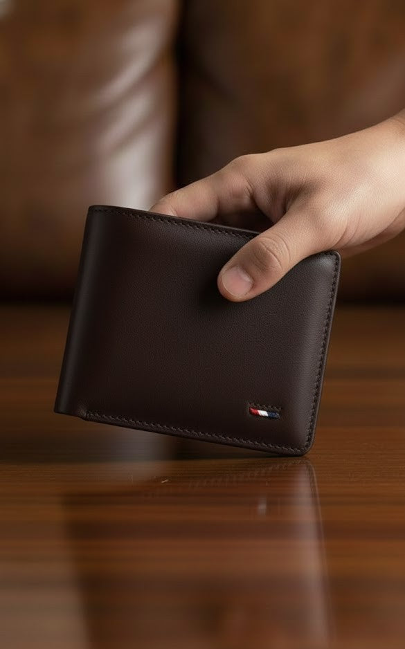 Leather Wallets - Three-Flap Brown - TFLW#2