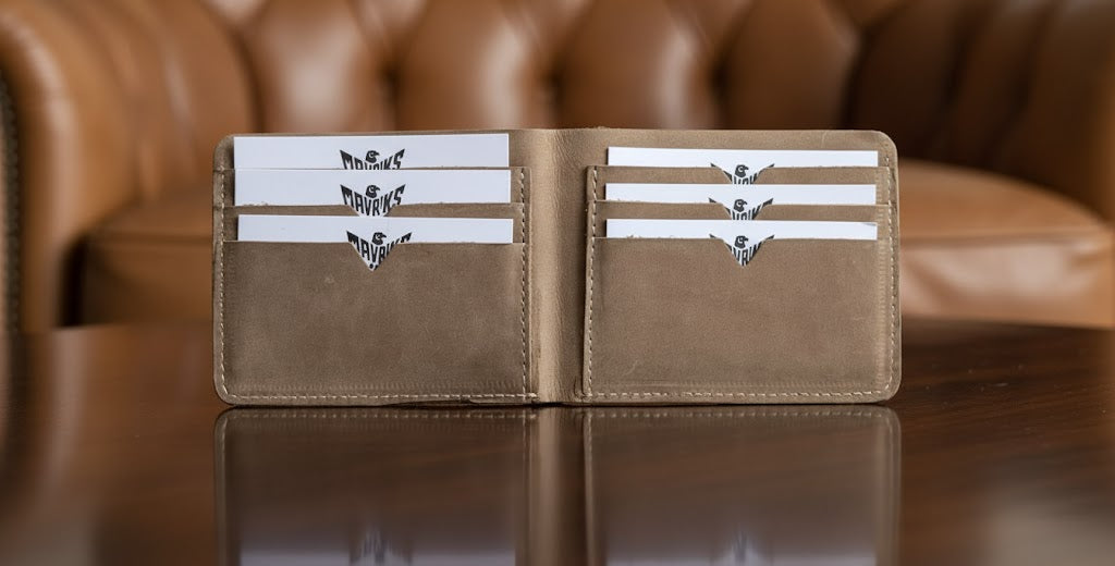 Leather Wallets - Bifold Silver - BLW#2