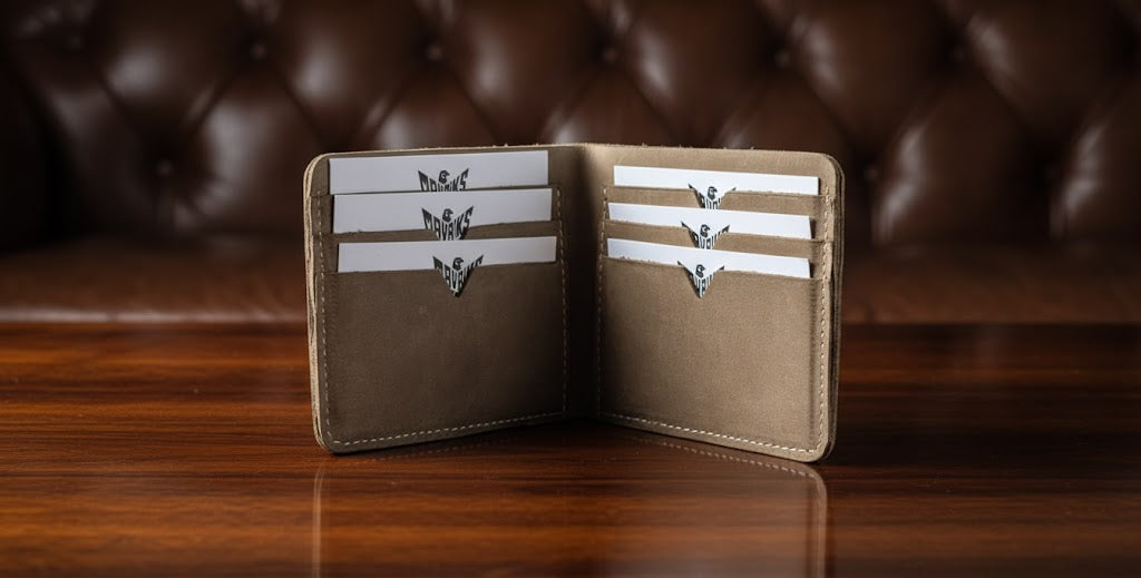 Leather Wallets - Bifold Silver - BLW#2