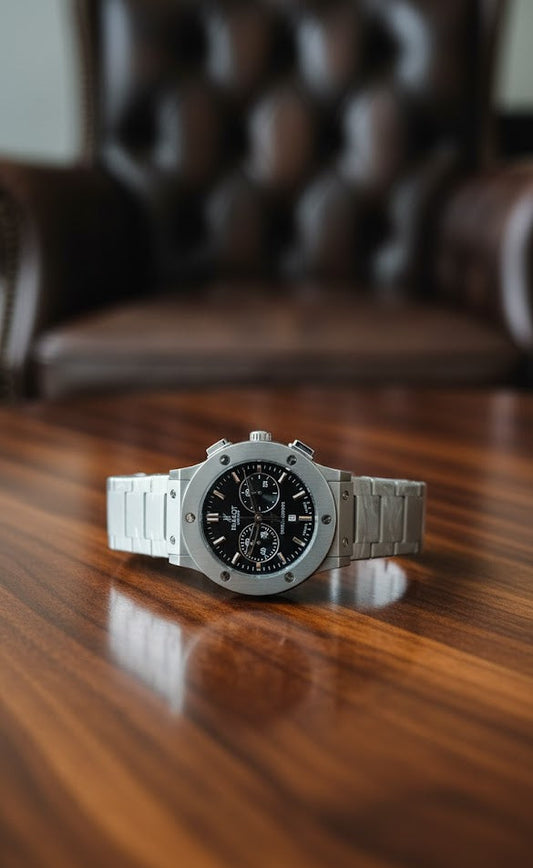 Watches - ChainWatch Silver-Black - CW#1