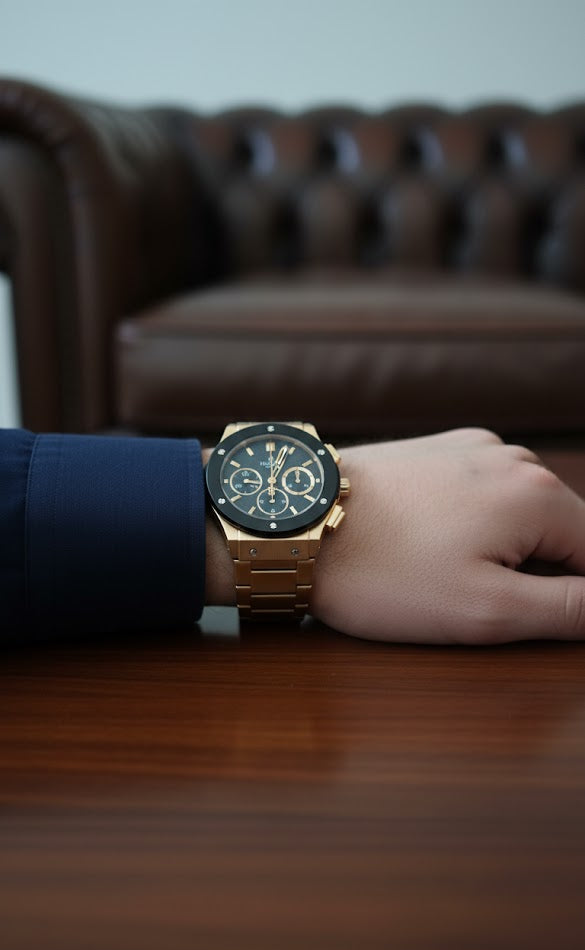 Watches - ChainWatch Gold-Black - CW#1