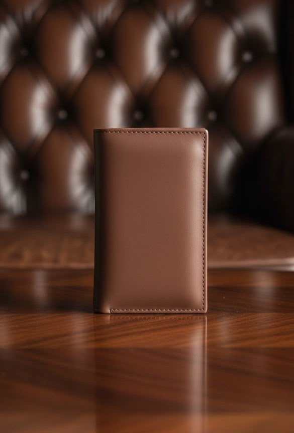 Gift / Combo Box - Small Checkbook Wallet with 2 in 1 Premium Leather Belt