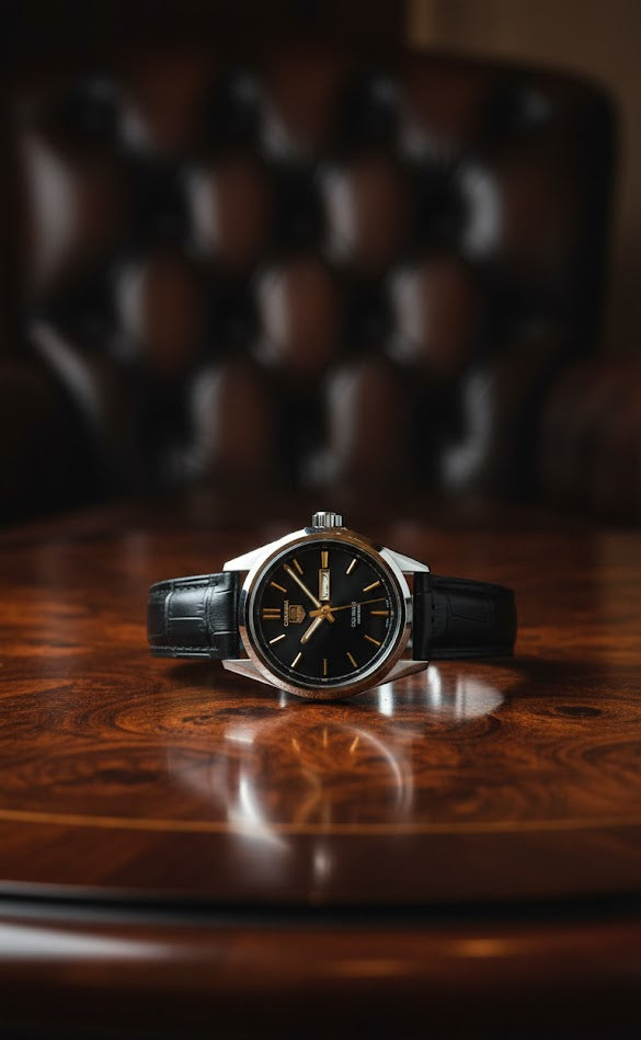 Leather Watches - Black - LW#1