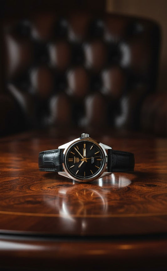 Leather Watches - Black - LW#1