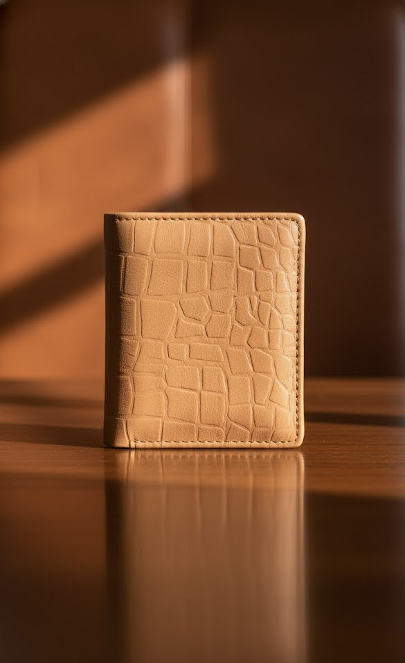 Leather Wallets - Three-Flap Khaki / Sand - TFLW#1