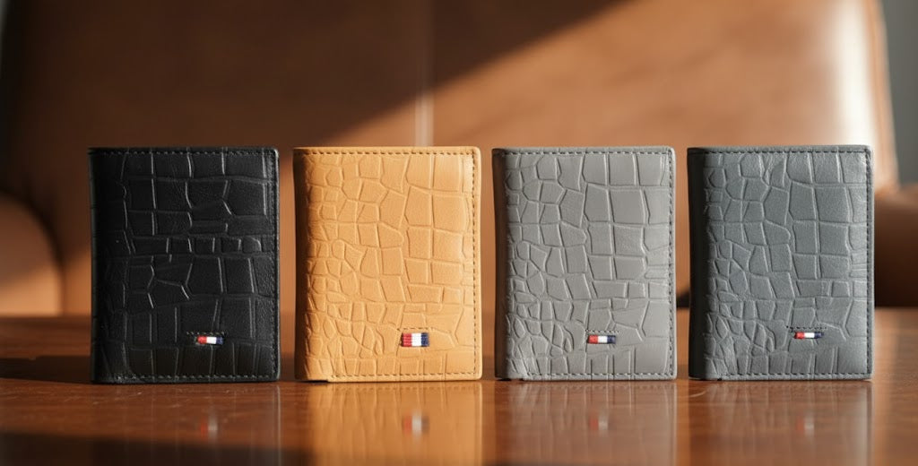 Leather Wallets - Three-Flap Khaki / Sand - TFLW#1
