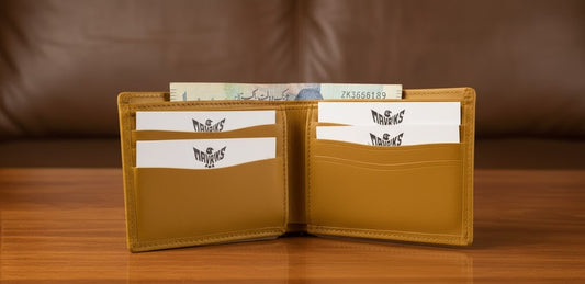Leather Wallets - Three-Flap Khaki / Sand- TFLW#2