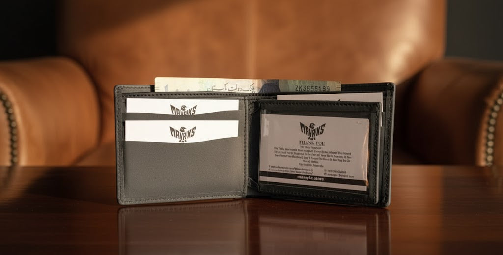 Leather Wallets - Three-Flap Grey - TFLW#2