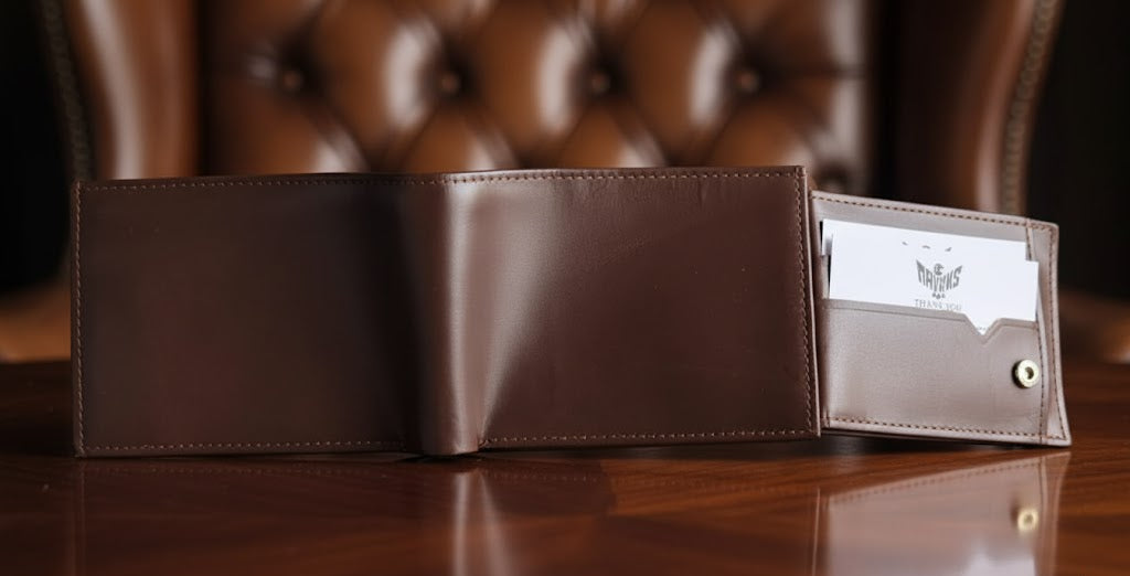 Leather Wallets - Three-Flap Brown - TFLW#3