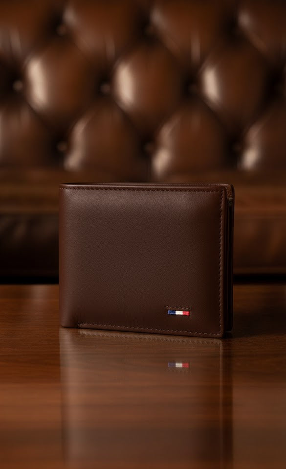 Leather Wallets - Three-Flap Brown - TFLW#2