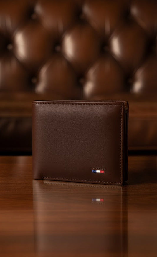 Leather Wallets - Three-Flap Brown - TFLW#2