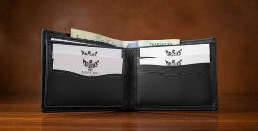 Leather Wallets - Three-Flap Black - TFLW#2