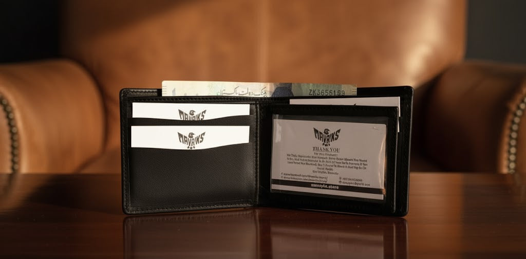 Gift / Combo Box - Soft Leather Wallet with Wrist Watch (Matching Color)