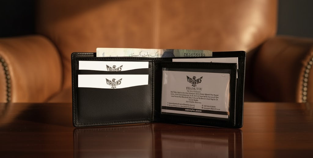 Leather Wallets - Three-Flap Black - TFLW#2