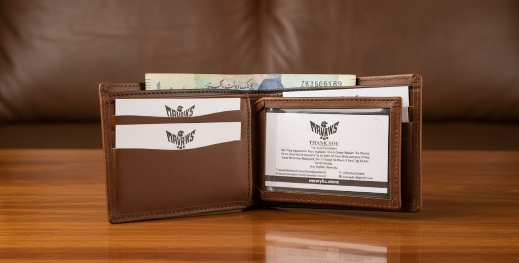Leather Wallets - Three-Flap Brown - TFLW#2