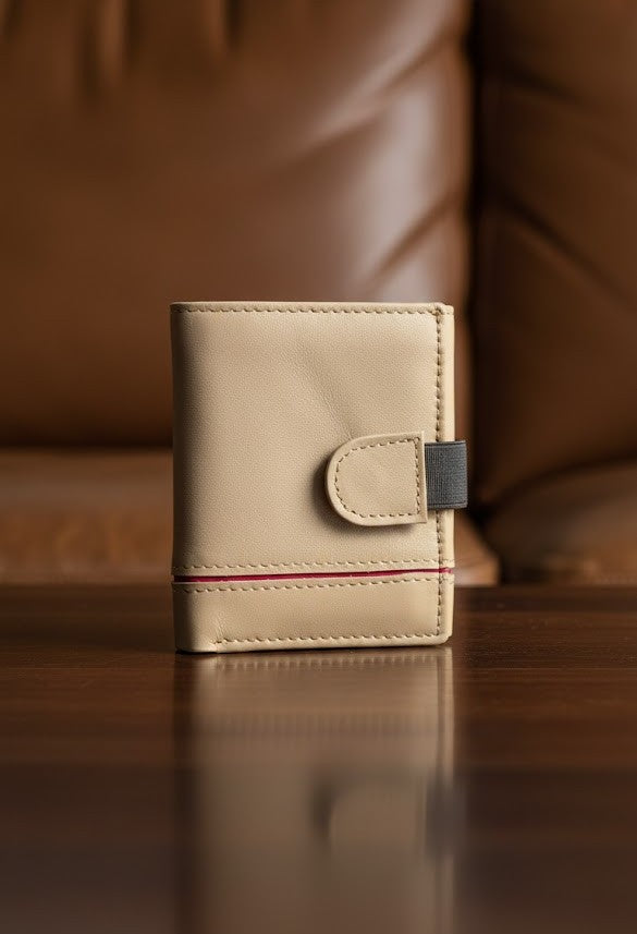 Gift / Combo Box - Soft Leather Wallet with Wrist Watch (Matching Color)